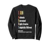 Soy TDAH Auténtico Determinado Altamente Creativo Diferente Sudadera