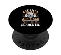 Soy Techador Y Padre: Nada Me Asusta Empleo Techo Tejados PopSockets PopGrip Adhesivo