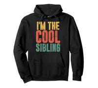 Soy The Cool Sibling Vintage Matching Brother Sister Divertido Sudadera con Capucha