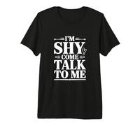 Soy tímido, Ven a Hablar Conmigo, Linda Cita introvertida Camiseta Premium