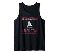 Soy Todo Mar En Mi Mente Mientras Escucho Camiseta sin Mangas