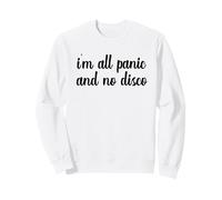 Soy Todo pánico y no Disco Meme Salud Mental Viral Bienestar Sudadera