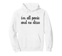 Soy Todo pánico y no Disco Meme Salud Mental Viral Bienestar Sudadera con Capucha