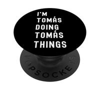 Soy Tomás Haciendo Cosas de Tomás PopSockets PopGrip Adhesivo
