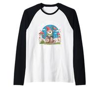 Soy Totalmente Divertido Paseo en Caracol GNOME-Mal Camiseta Manga Raglan