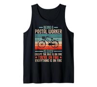 Soy Trabajador Postal Correo Portador Cartero Profesión Trabajo Camiseta sin Mangas