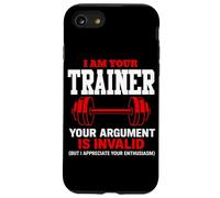 Soy tu Entrenador Tu argumento es inválido Entrenador de Fitness Gimnasio Carcasa para iPhone SE (2020) / 7/8