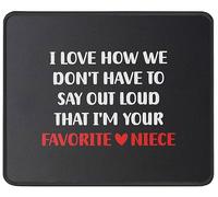 Soy Tu Hija Favorita Mouse Pad Lavable Alfombrilla De Escritorio Duradero Alfombrilla De Ratón para Ordenador Hogar Gaming 25X30Cm