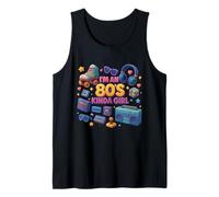 Soy un 80's Kinda Girl Nostalgic Old School Graphic Camiseta sin Mangas