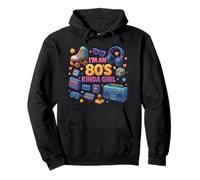 Soy un 80's Kinda Girl Nostalgic Old School Graphic Sudadera con Capucha
