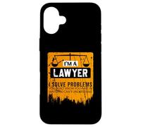 Soy un Abogado Resuelvo Problemas Que no Conoce Chistes de Abogados Carcasa para iPhone 16 Plus