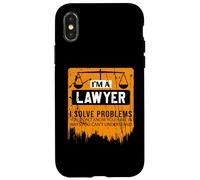 Soy un Abogado Resuelvo Problemas Que no Conoce Chistes de Abogados Carcasa para iPhone X/XS