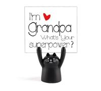 Soy un abuelo What's Your Superpower= Soporte para notas, diseño de gato negro
