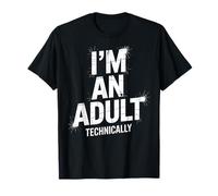 Soy un adulto técnicamente divertido broma de responsabilidad sarcástica Camiseta