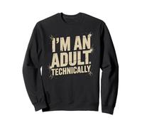 Soy un adulto técnicamente divertido Responsabilidad sarcástica Sudadera