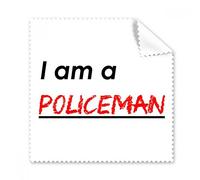 'Soy un Agente de Policía regalo gamuza de gafas paño de limpieza Limpiador para pantalla de teléfono 5 unidades