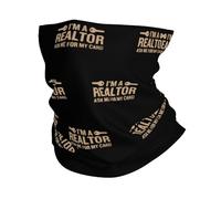 Soy Un Agente Inmobiliario Mujer Hombre Calentador De Cuello Multifuncional Tubular Pañuelo Térmica Braga De Cuello para Correr Esquí Yoga Deportes