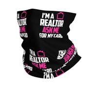 Soy Un Agente Inmobiliario Unisex Bandana Multifuncional Pasamontañas Transpirable Bufanda Tubular para Esquí Clima Frío Invierno Moto