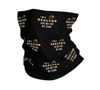 Soy Un Agente Inmobiliario Unisex Braga De Cuello Elástica Bandana Resistente Al Viento Snood para Ciclismo Aire Libre Esquí Yoga
