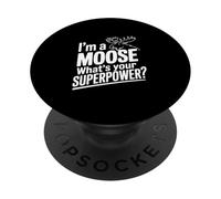 Soy un Alce ¿Cuál es tu Superpoder PopSockets PopGrip Adhesivo