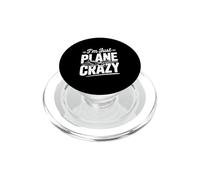 Soy un Amante de la aviación Loco en avión PopSockets PopGrip para MagSafe