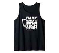 Soy un Analista de Datos Divertidos de Soporte técnico no remunerado de mi Familia Camiseta sin Mangas