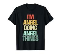 Soy un ángel Haciendo Cosas de ángeles, Gracioso Dicho con un Bonito Nombre: Angel Camiseta