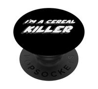 Soy un Asesino de Cereales | No un Asesino en Serie Desayuno PopSockets PopGrip Adhesivo