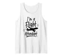 Soy un Asistente de Vuelo Jefe de tripulación de Cabina de avión Camiseta sin Mangas