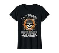 Soy un Boomer si no Quieres Que Tus Sentimientos lastimen, aléjate Camiseta gráfica económica, Mujer, Negro, L