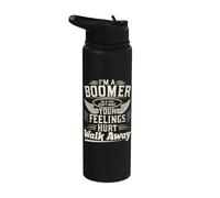 Soy un boomer si no quieres que tus sentimientos lastimen, aléjate Stainless Steel Insulated Water Bottle