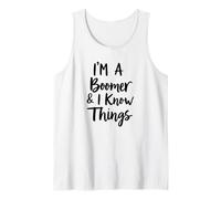 Soy un boomer y sé cosas de la generación Baby Boomer Camiseta sin Mangas