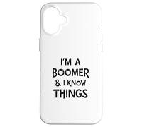 Soy un boomer y sé cosas de la generación Baby Boomer Carcasa para iPhone 16 Plus