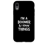 Soy un boomer y sé cosas de la generación Baby Boomer Carcasa para iPhone XR