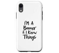 Soy un boomer y sé cosas de la generación Baby Boomer Carcasa para iPhone XR