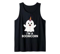 Soy un boonicorn Lindo Halloween niños niñas Unicornio Fantasma Camiseta sin Mangas