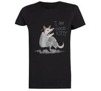Soy Un Buen Diseño De Gatito Camiseta Mujer Negro Women's T-shirt Black