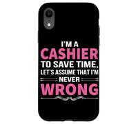 Soy un cajero para Ahorrar Tiempo Supongamos Que Nunca me equivoco Carcasa para iPhone XR
