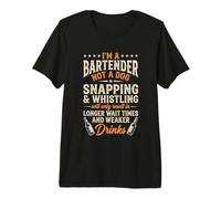Soy un Camarero, no un Perro... Divertido Camarero Genial Camiseta Premium
