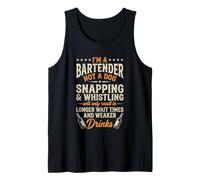 Soy un Camarero, no un Perro... Divertido Camarero Genial Camiseta sin Mangas