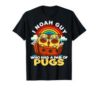 Soy un Chico de Noé Que tenía un par de Pugs, un Perro religioso del Arca de Noé Camiseta