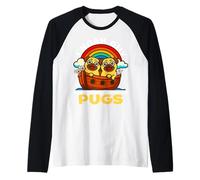 Soy un Chico de Noé Que tenía un par de Pugs, un Perro religioso del Arca de Noé Camiseta Manga Raglan