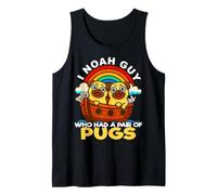 Soy un Chico de Noé Que tenía un par de Pugs, un Perro religioso del Arca de Noé Camiseta sin Mangas