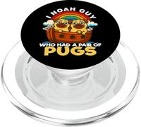 Soy un Chico de Noé Que tenía un par de Pugs, un Perro religioso del Arca de Noé PopSockets PopGrip para MagSafe