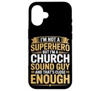 Soy un chico de sonido de iglesia ingeniero de audio divertido Carcasa para iPhone 16