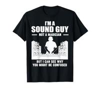Soy un Chico de Sonido Músico Confundido Hombres Mujeres Sound Guy Camiseta