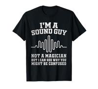 Soy un Chico de Sonido Músico Confundido Hombres Mujeres Sound Guy Camiseta