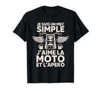 Soy Un Chico Simple Me Gusta La Motocicleta y El Aperitivo Camiseta
