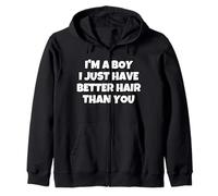 Soy Un Chico, Solo Que Tengo Mejor Pelo Que Tú. Sudadera con Capucha