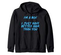 Soy Un Chico, Solo Que Tengo Mejor Pelo Que Tú. Sudadera con Capucha